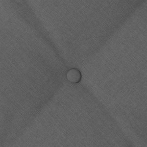 Cuscino per Schiena Grigio scuro 140 x 19 x 50 cm Tessuto 42014831