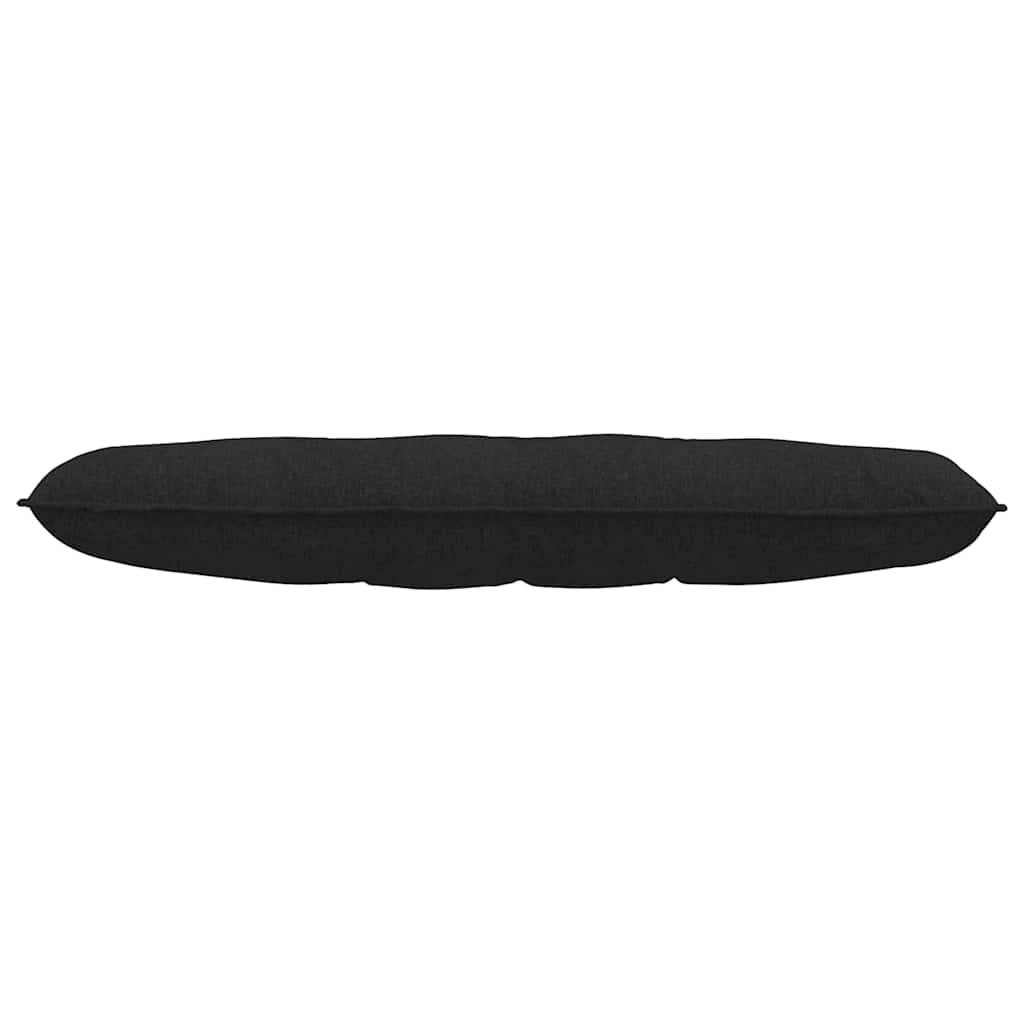 Cuscino per Schiena Nero 140 x 19 x 50 cm Tessuto 42014832