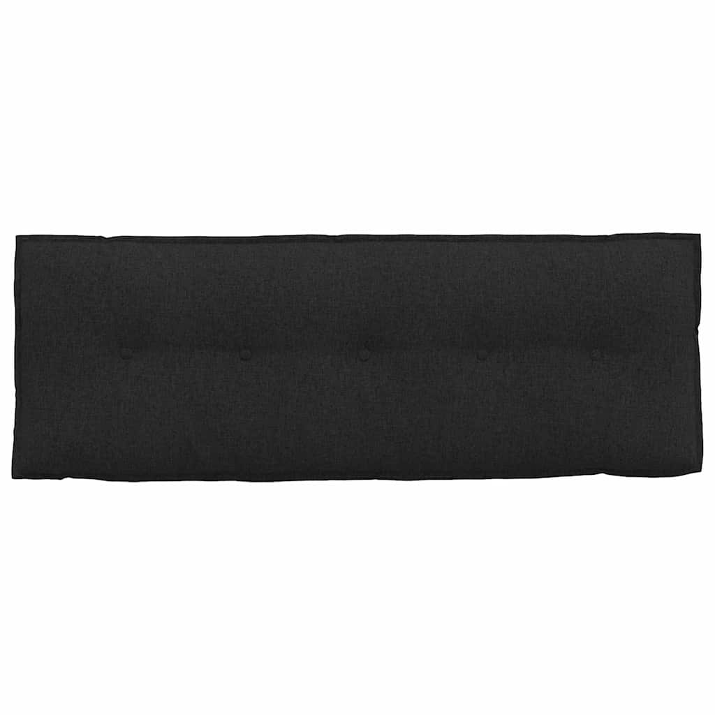 Cuscino per Schiena Nero 140 x 19 x 50 cm Tessuto 42014832