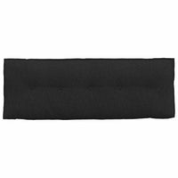 Cuscino per Schiena Nero 140 x 19 x 50 cm Tessuto 42014832