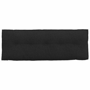 Cuscino per Schiena Nero 140 x 19 x 50 cm Tessuto 42014832