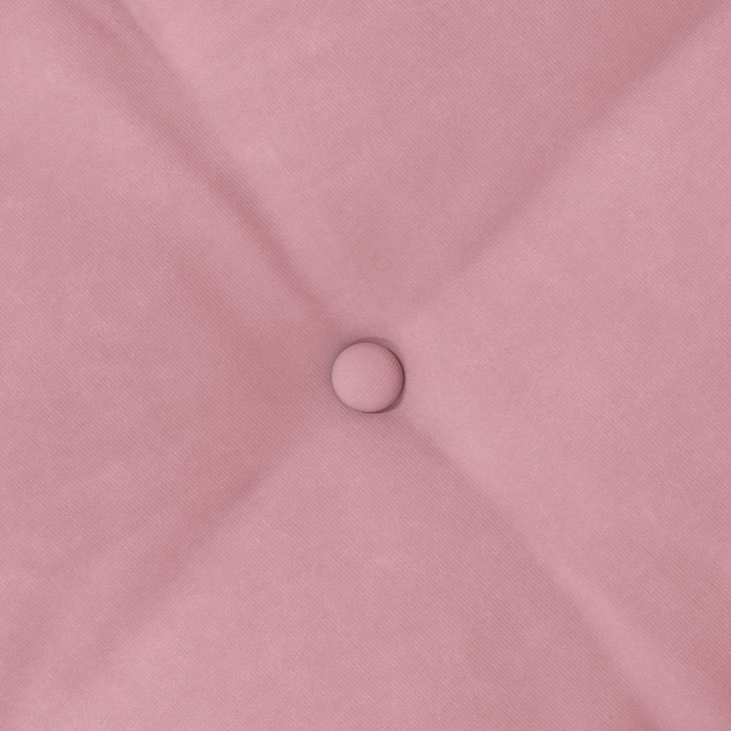 Cuscino per Schiena Rosa 140 x 50 cm Tessuto in Cords 42014851