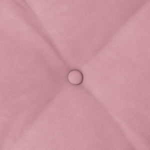 Cuscino per Schiena Rosa 140 x 50 cm Tessuto in Cords 42014851