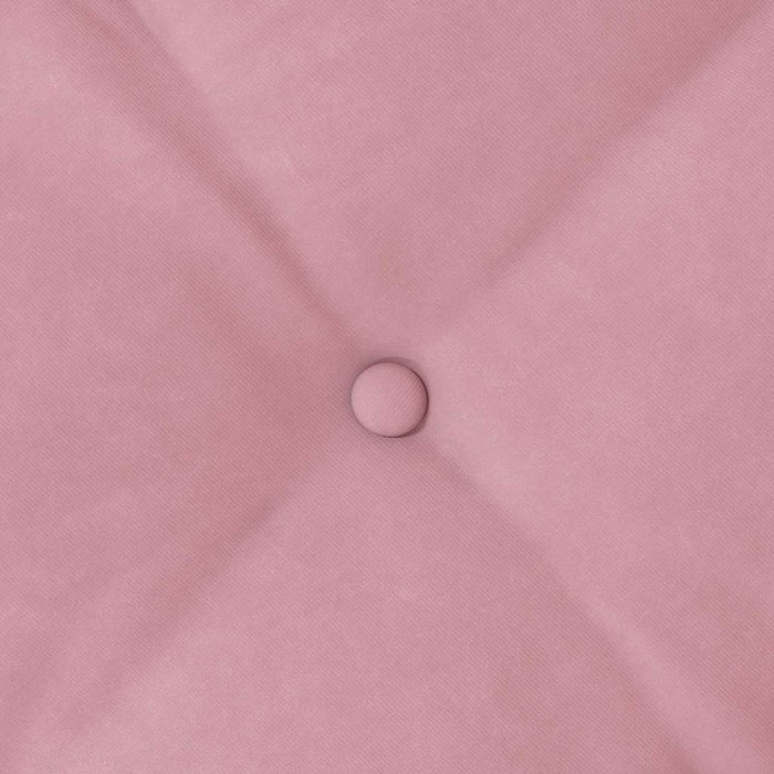 Cuscino per Schiena Rosa 140 x 50 cm Tessuto in Cords 42014851