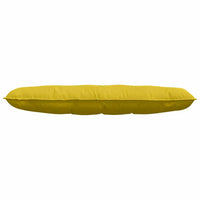 Cuscino per Schiena Giallo 140 x 50 cm Tessuto in Cords 42014854