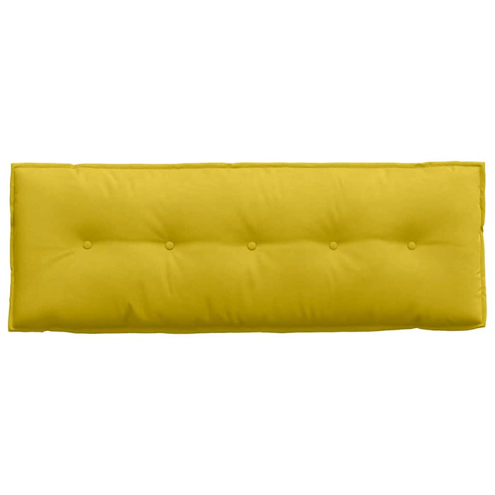 Cuscino per Schiena Giallo 140 x 50 cm Tessuto in Cords 42014854