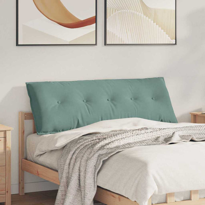 Cuscino per Schiena Verde Mare 140 x 50 cm Tessuto in Cords 42014857