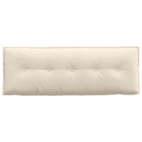 Cuscino per Schiena Beige 140 x 50 cm Tessuto in Microfibra 42014864