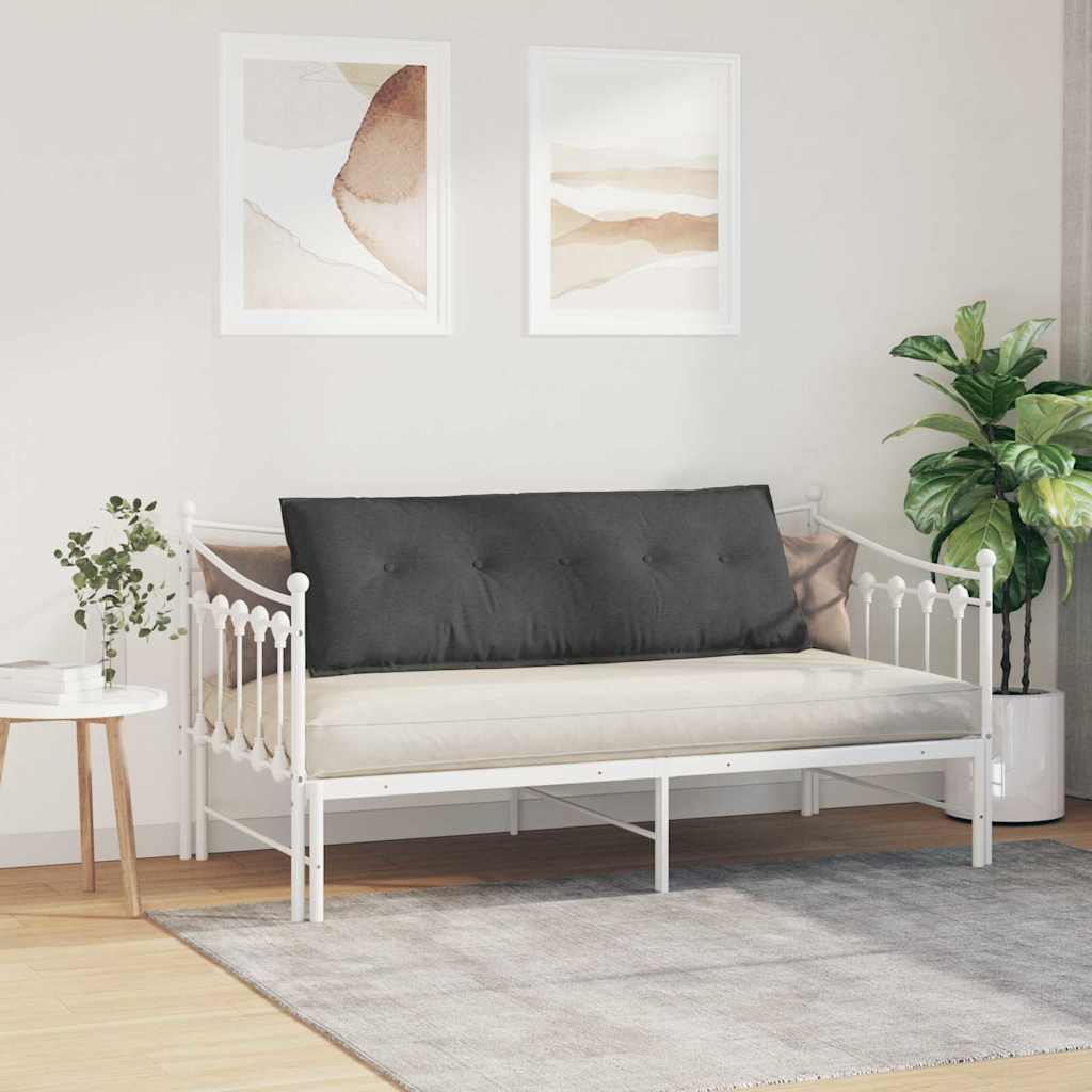 Cuscino per Schiena Grigio scuro 140 x 50 cm Tessuto in Cords 42014866