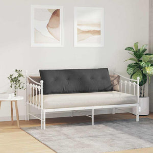 Cuscino per Schiena Grigio scuro 140 x 50 cm Tessuto in Cords 42014866