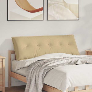 Cuscino per Schiena Grigio Verde 140 x 50 cm Tessuto in Cords 42014869