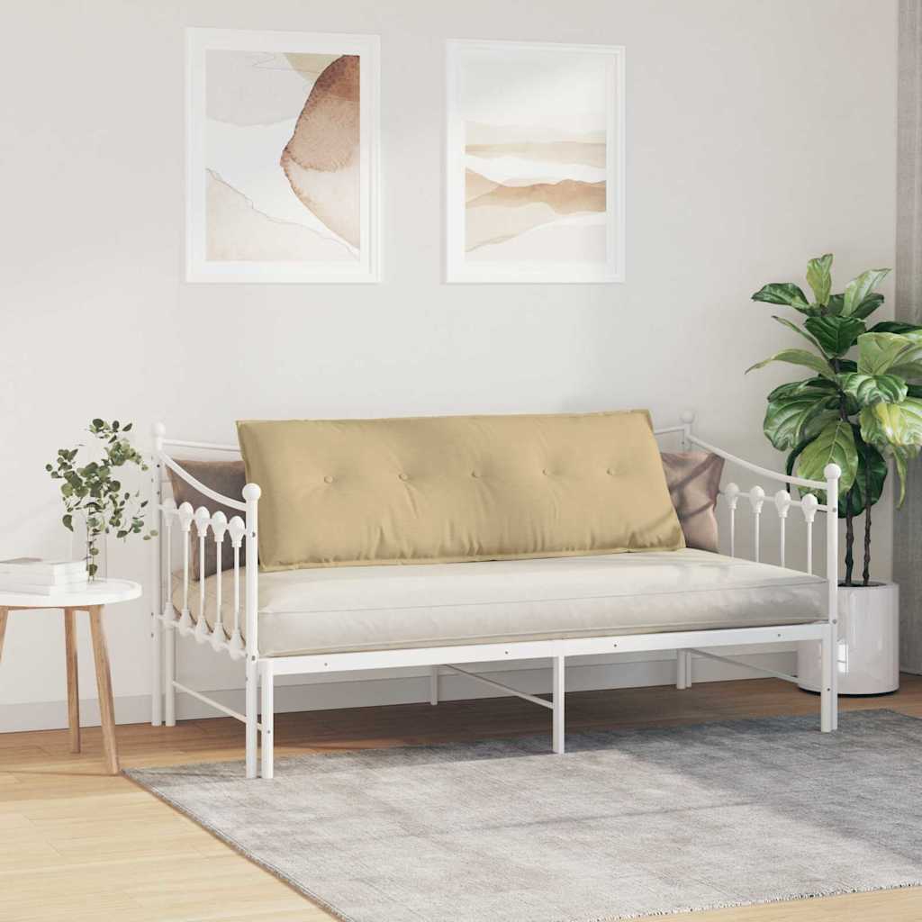 Cuscino per Schiena Grigio Verde 140 x 50 cm Tessuto in Cords 42014869