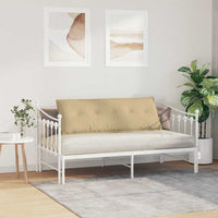 Cuscino per Schiena Grigio Verde 140 x 50 cm Tessuto in Cords 42014869