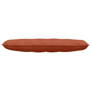 Cuscino per Schiena Rosso Arancio 140 x 50 cm Tessuto in Cords 42014872