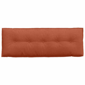 Cuscino per Schiena Rosso Arancio 140 x 50 cm Tessuto in Cords 42014872