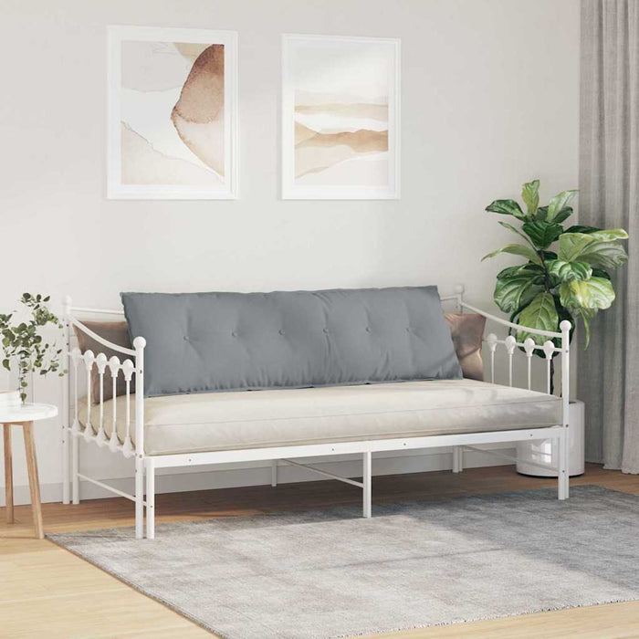 Cuscino per Schiena Grigio chiaro 160 x 19 x 50 cm Tessuto 42014873