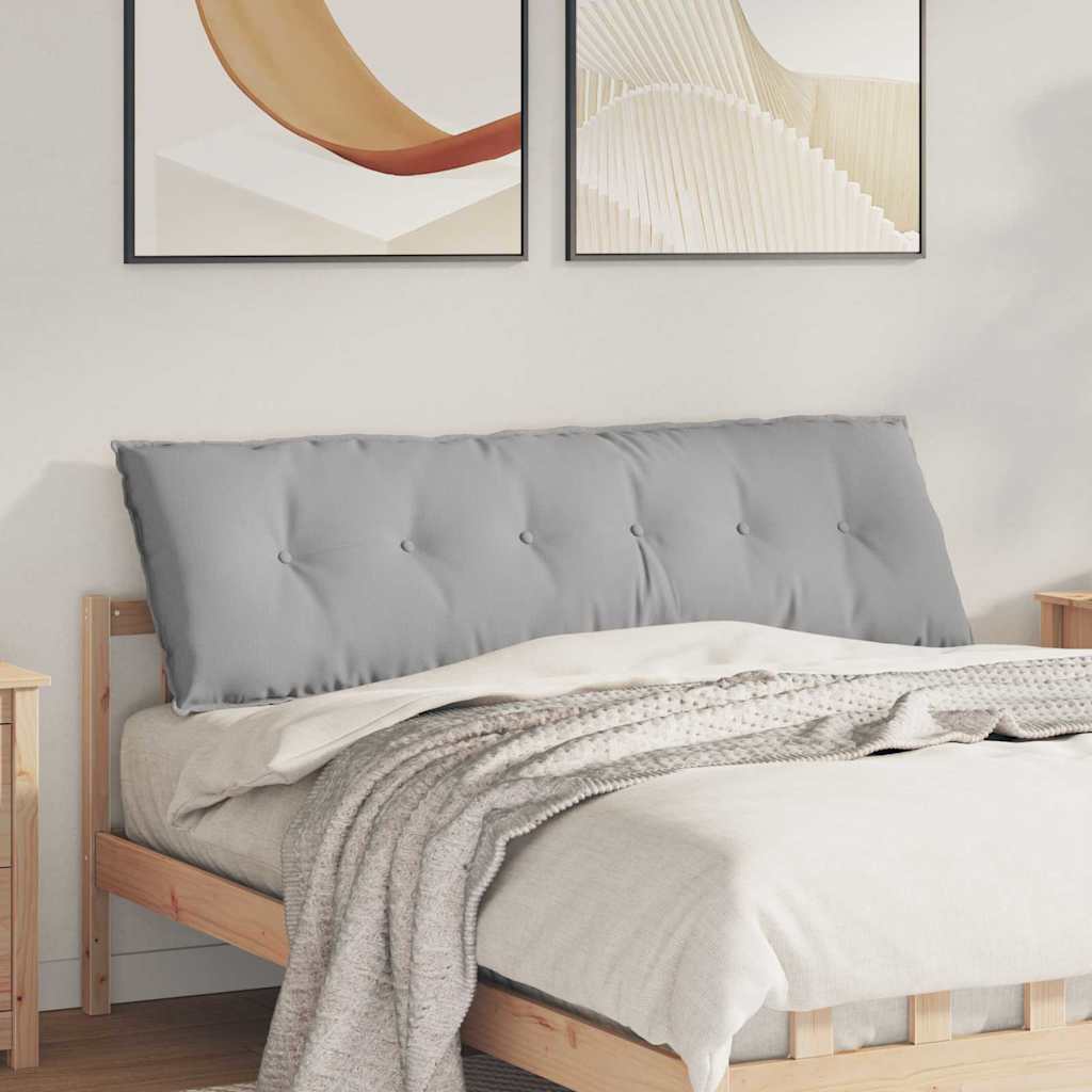 Cuscino per Schiena Grigio Nuvola 160 x 19 x 50 cm Tessuto 42014886