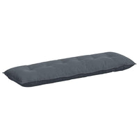 Cuscino per Schiena Grigio scuro 160 x 50 cm Tessuto in Cords 42014891