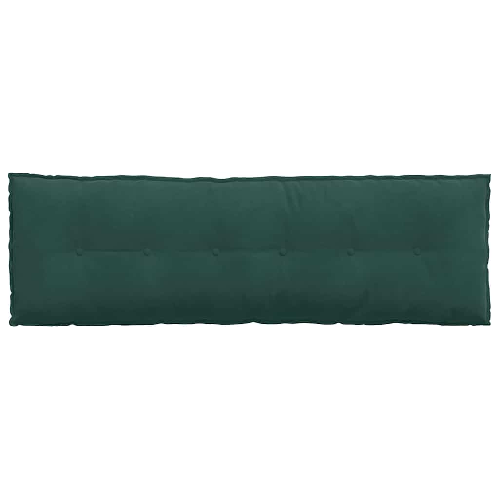 Cuscino per Schiena Verde Scuro 160 x 50 cm Tessuto in Cords 42014892