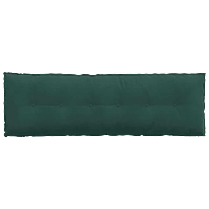 Cuscino per Schiena Verde Scuro 160 x 50 cm Tessuto in Cords 42014892