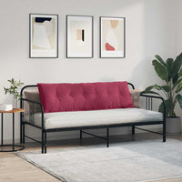 Cuscino per Schiena Rosso Vino 160 x 50 cm Tessuto in Cords 42014895