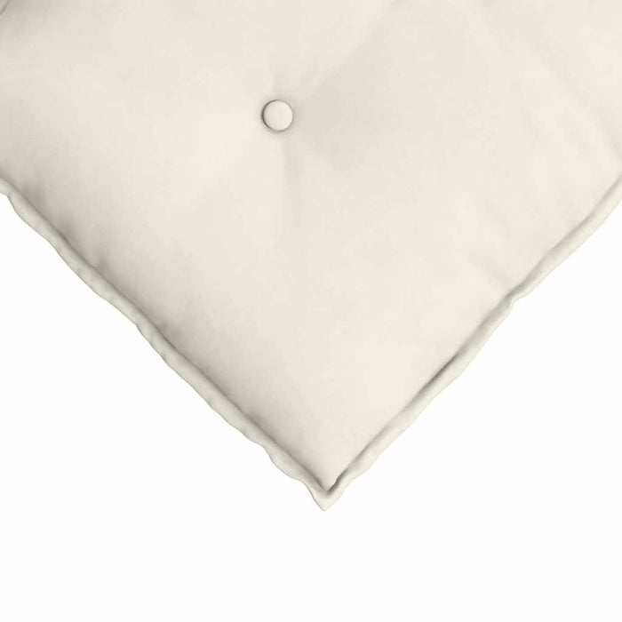 Cuscino per Schiena Crema 160 x 50 cm Tessuto in Cords 42014899