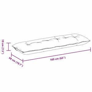 Cuscino per Schiena Crema 160 x 50 cm Tessuto in Microfibra 42014906