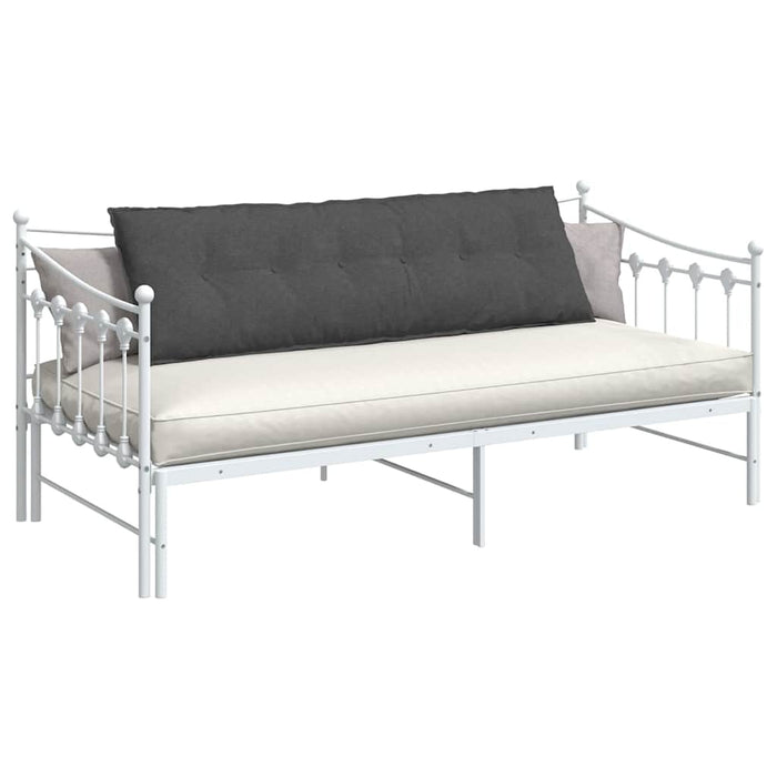 Cuscino per Schiena Grigio scuro 160 x 50 cm Tessuto in Cords 42014909