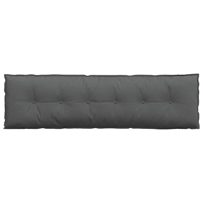 Cuscino per Schiena Grigio scuro 180 x 19 x 50 cm Tessuto 42014917