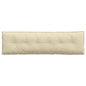 Cuscino per Schiena Crema 180 x 19 x 50 cm Tessuto 42014923