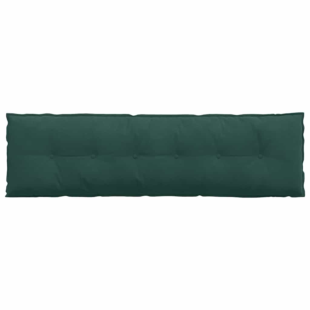 Cuscino per Schiena Verde Scuro 180 x 50 cm Tessuto in Cords 42014935