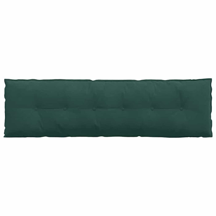 Cuscino per Schiena Verde Scuro 180 x 50 cm Tessuto in Cords 42014935