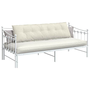 Cuscino per Schiena Crema 180 x 50 cm Tessuto in Cords 42014942