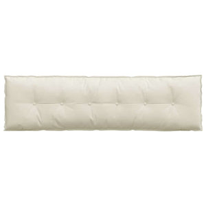 Cuscino per Schiena Crema 180 x 50 cm Tessuto in Cords 42014942