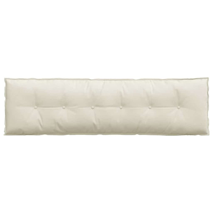 Cuscino per Schiena Crema 180 x 50 cm Tessuto in Cords 42014942