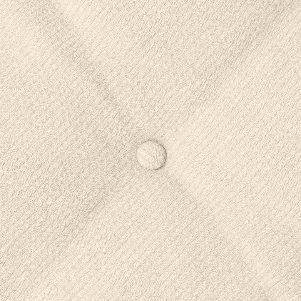 Cuscino per Schiena Crema 180 x 50 cm Tessuto in Cords 42014953