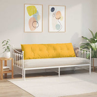 Cuscino per Schiena Giallo Chiaro 180 x 50 cm Tessuto in Cords 42014957