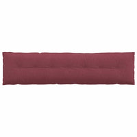 Cuscino per Schiena Rosso Vino 200 x 19 x 50 cm Tessuto 42014962