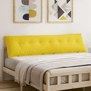 Cuscino per Schiena Giallo Chiaro 200 x 19 x 50 cm Tessuto 42014968