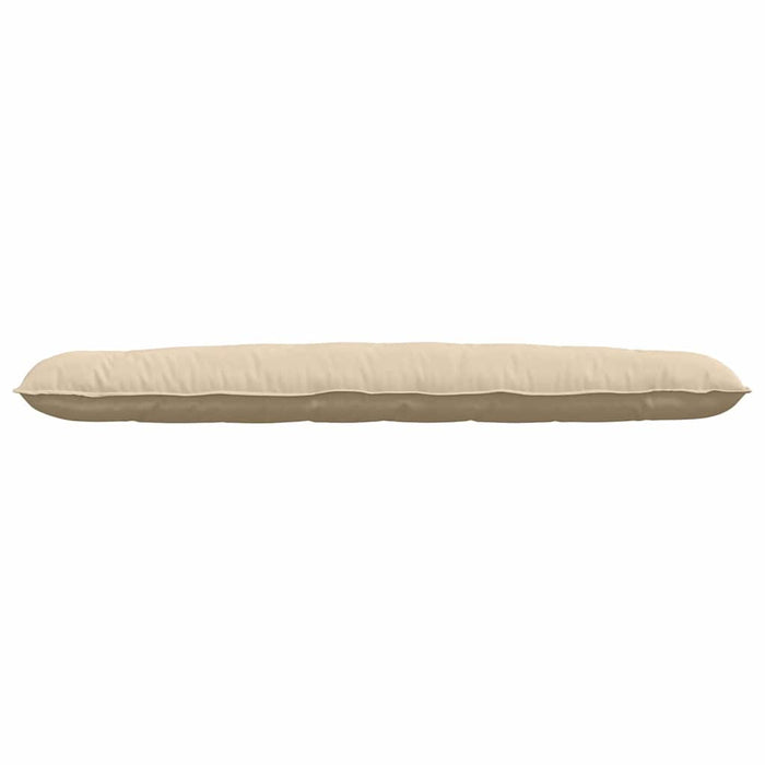 Cuscino per Schiena Crema 200 x 50 cm Tessuto in Microfibra 42014992