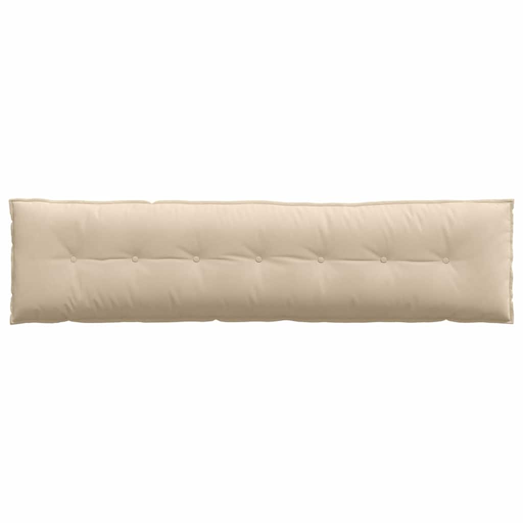 Cuscino per Schiena Crema 200 x 50 cm Tessuto in Microfibra 42014992