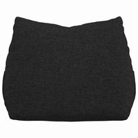 Cuscino per Schiena Nero 45 x 20 x 35 cm Tessuto 42015004