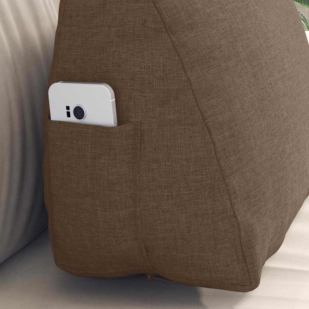 Cuscino per Schiena Marrone 45 x 20 x 35 cm Tessuto 42015006