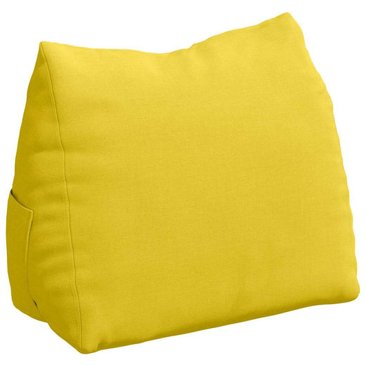 Cuscino per Schiena Giallo Chiaro 45 x 20 x 35 cm Tessuto 42015011