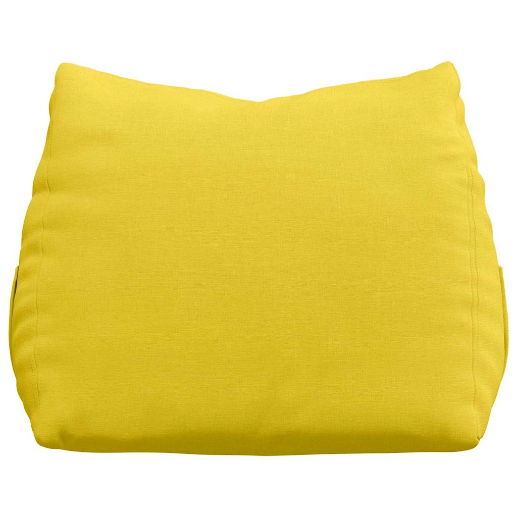Cuscino per Schiena Giallo Chiaro 45 x 20 x 35 cm Tessuto 42015011