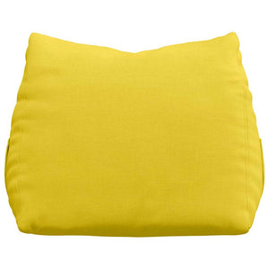 Cuscino per Schiena Giallo Chiaro 45 x 20 x 35 cm Tessuto 42015011