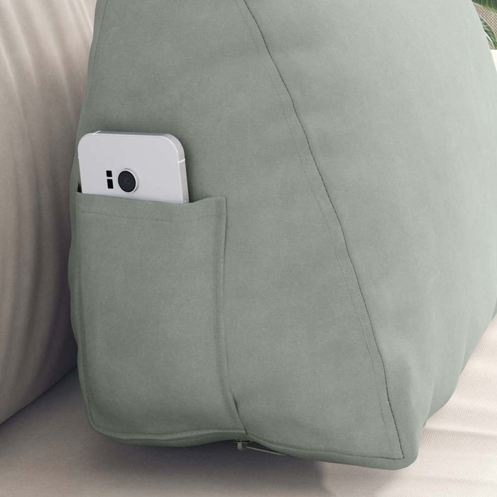 Cuscino per Schiena Grigio chiaro 45 x 20 x 35 cm 42015019