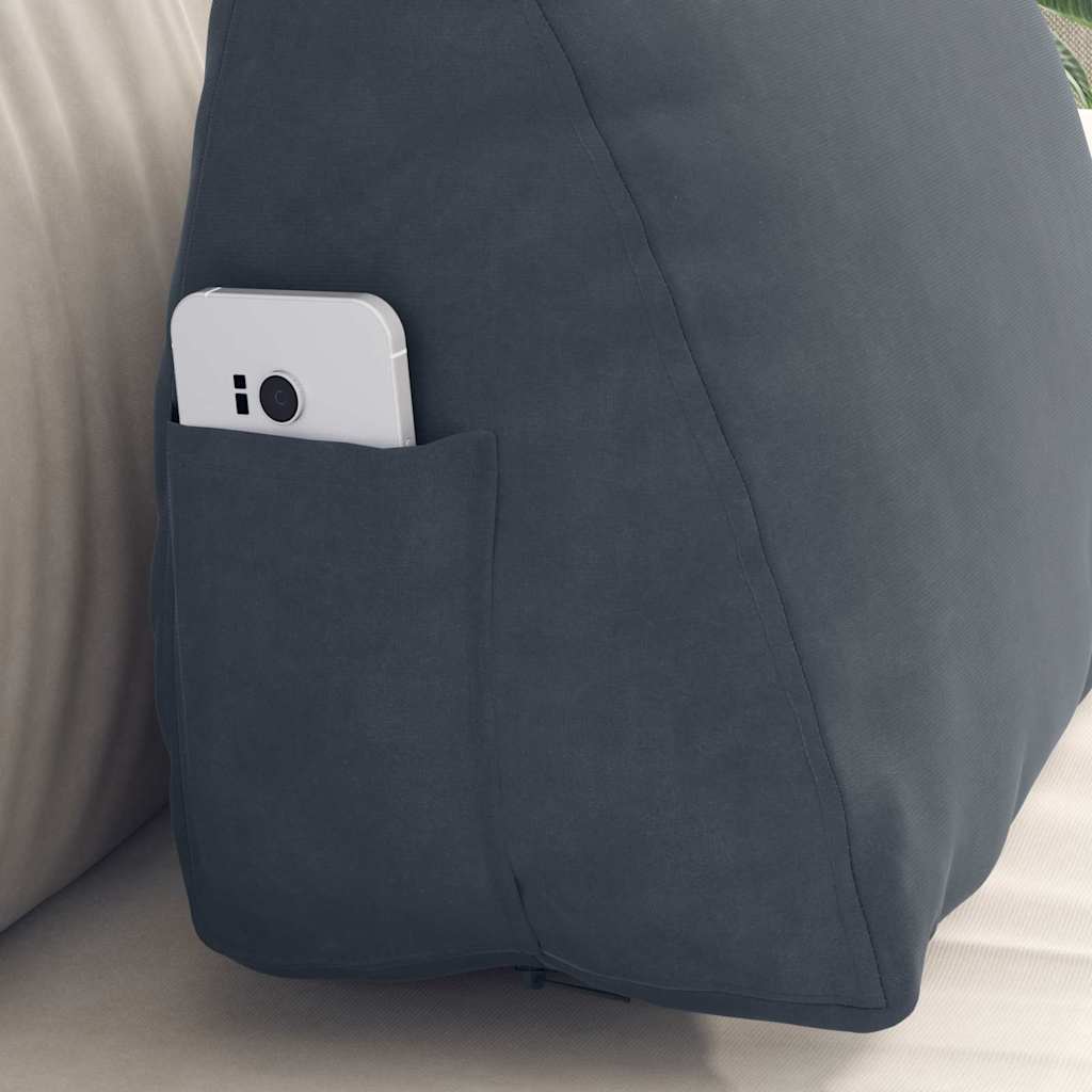 Cuscino per Schiena Grigio scuro 45 x 20 x 35 cm 42015020