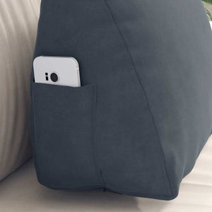 Cuscino per Schiena Grigio scuro 45 x 20 x 35 cm 42015020