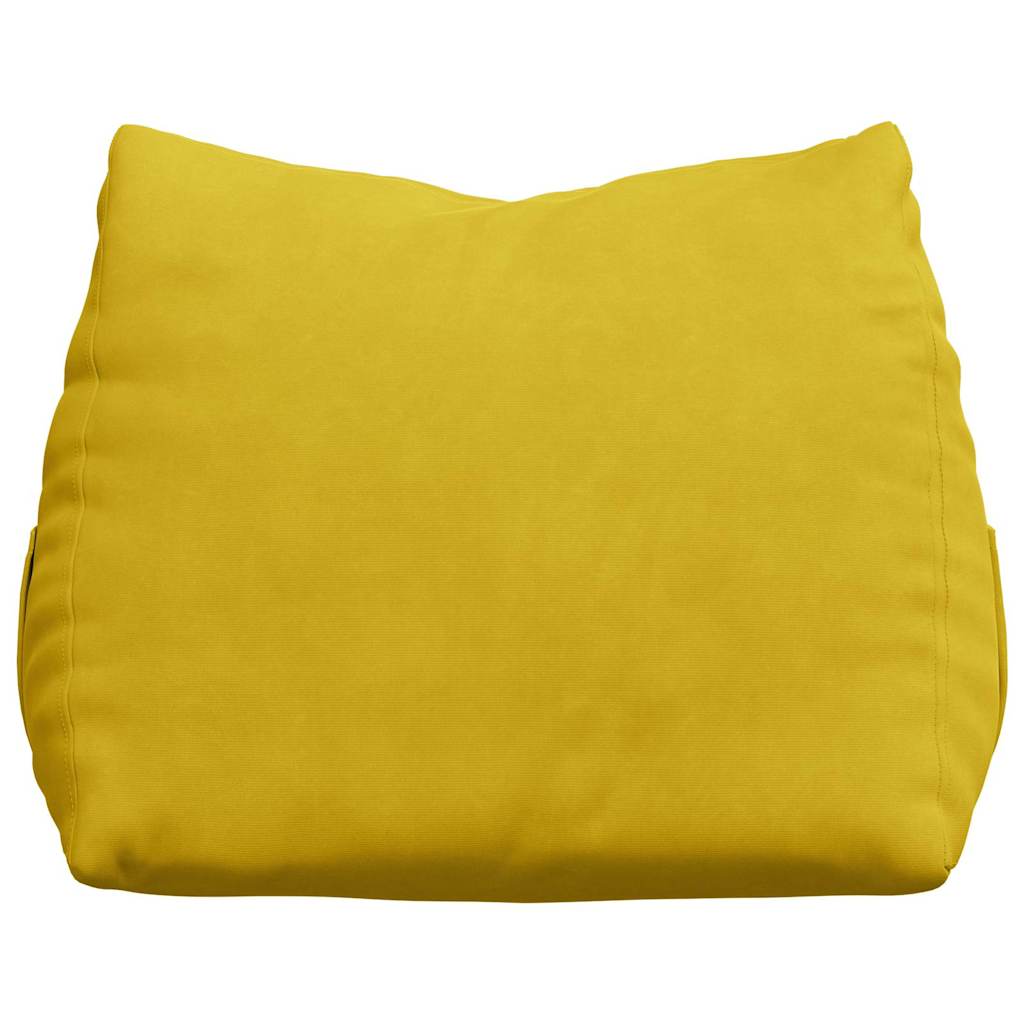 Cuscino per Schiena Giallo 45 x 20 x 35 cm Tessuto in Cords 42015026